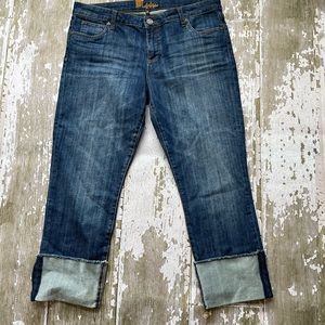 Kut from the Kloth straight leg cropped jean capri size 14